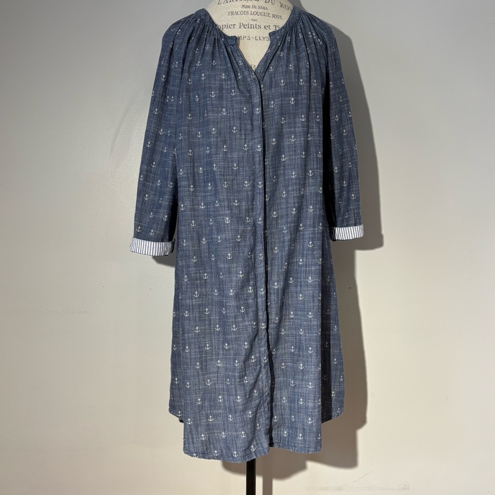 Hatley chambray Long-Sleeve Dress